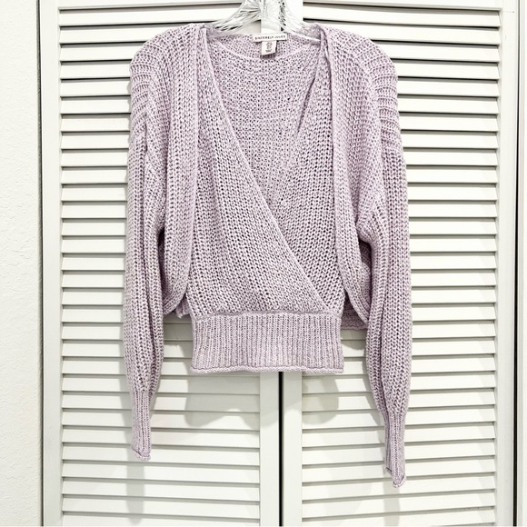 Sincerly Jules Tops - Sincerly Jules Set Cami and Sweater Crochet Lavender Size S